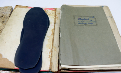 Viktor Zaplotnik’s old school notebook. Photo: Suzana Kokalj